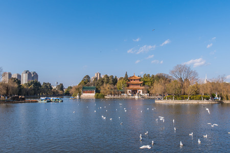 Daguan Park in kunming,yunnan,chinaのeditorial素材