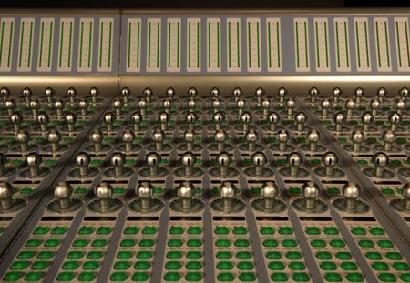 audio mixing console