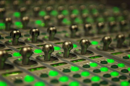 audio mixing consoleの写真素材