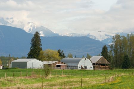 barn in contrysideの写真素材