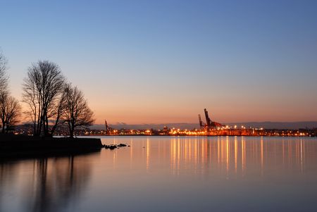 stanley park at sunrise