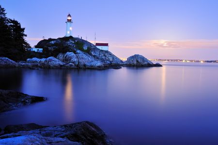 point atkinson lighthouse, west Vancouverの写真素材