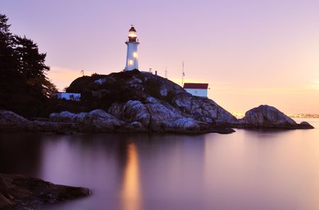 point atkinson lighthouse, west Vancouverの写真素材