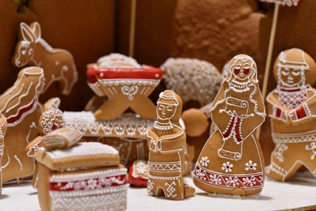 Christmas story gingerbread cookies decoration and display