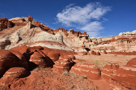 Blue Canyon located in the Native American reservation near Tuba City, Arizonaの写真素材