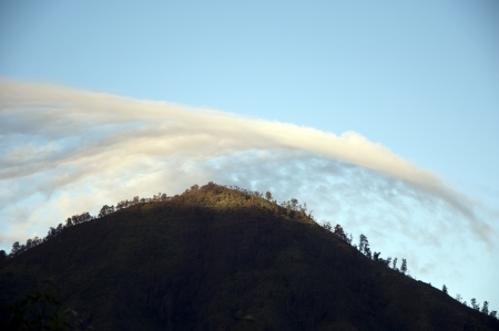 cloud and wing  form to pileus at indonesiaの写真素材