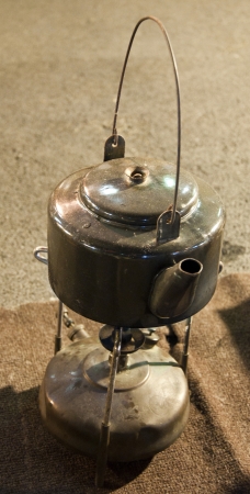 copper kettle isolated with Oil burner might market bangkok Thailandの写真素材