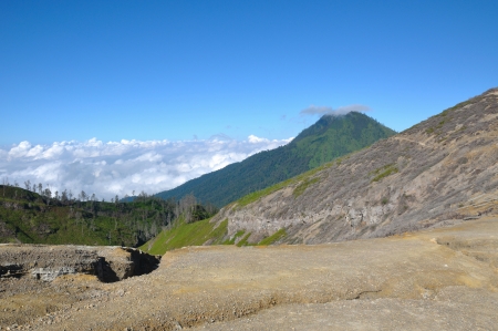 Kawah Ijen Volcano, East Jawa, Indoneisa の写真素材