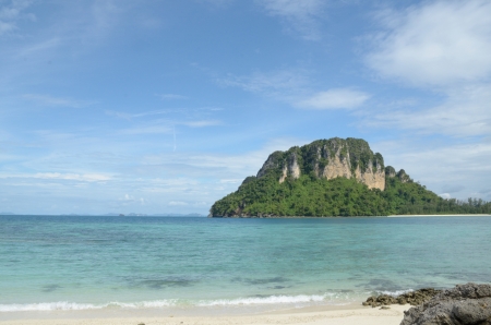 Poda island in Krabi Thailandの写真素材