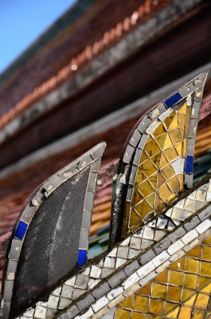 details of Wat Phra Mahathat Woramahawihan Nakorsrithammarat Thailandの写真素材