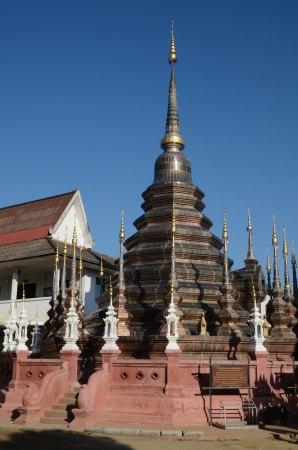 pagoda changmai style buddhism thailandの写真素材