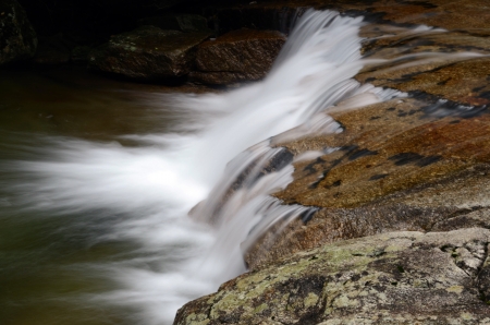 Beautiful waterfull on mountain river Thailandの写真素材