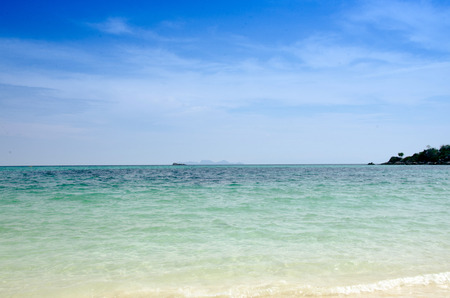 Sand and Andaman sea background, tropical beach travel concept. Koh Lipe, Satun, Thailandの写真素材