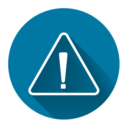 Exclamation mark symbol,Yellow Warning Dangerous icon on white background,Simple design style.vector illustrationのイラスト素材