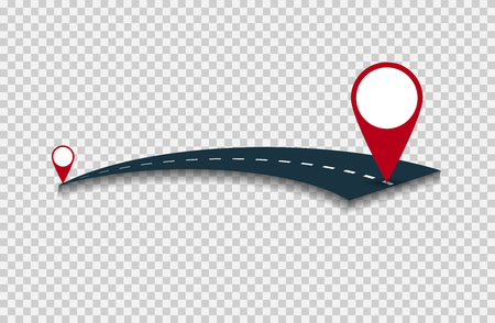 Road trip concept designのイラスト素材
