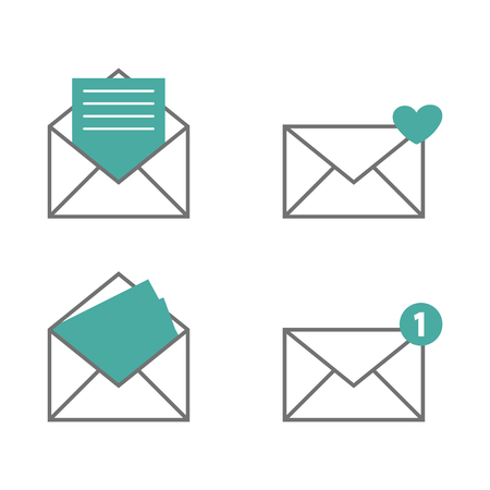 Mail icon,New email notification,Simple design style.vector illustrationのイラスト素材