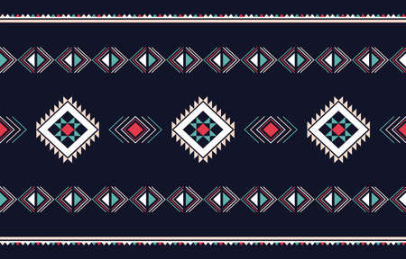 Geometric ethnic pattern traditional Design for background,carpet,wallpaper,clothing,wrapping,batik,fabric,sarongのイラスト素材
