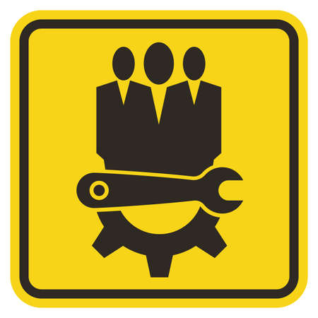 Symbol Service Tool,Maintenance worker labelのイラスト素材