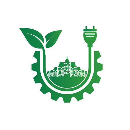 Natural energy for Ecology and Environmental Help The World With Eco-Friendly Ideasのイラスト素材