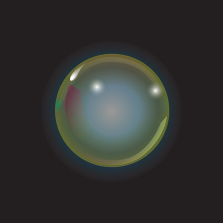 glossy sphere bubble vector backgroundのイラスト素材