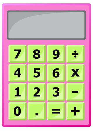 calculator business office button vectorのイラスト素材