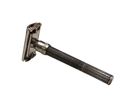 Safety-razor on white backgroundの写真素材