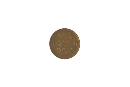 Image of Estonian coin 10 cents. Obverse. Leos.