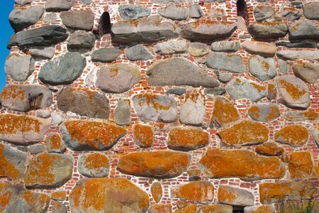 Fragment of White (Golovenkova) tower of the Solovetsky Kremlin.の写真素材