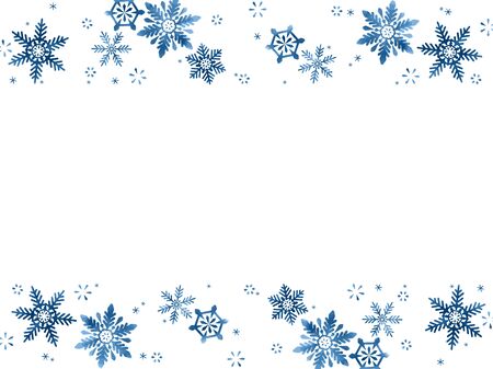 Snow Crystal Illustration Backgroundのイラスト素材
