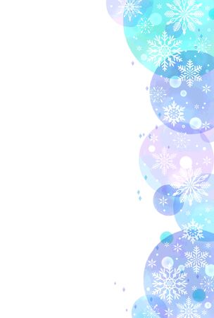 Snow Crystal Illustration Backgroundのイラスト素材