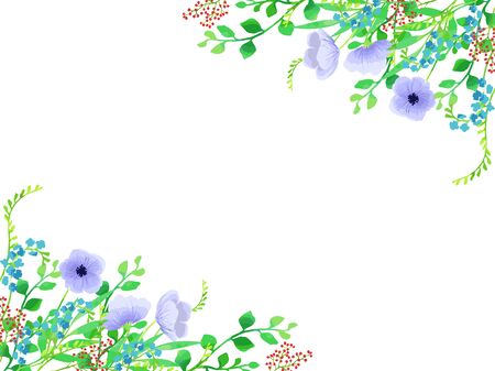 Botanical Illustration Frameのイラスト素材