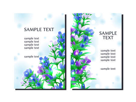 The background of the illustration of the flower of the dragon gall, the watercolor styleのイラスト素材