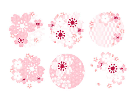 Cherry Blossom Illustration Decoration Materialのイラスト素材