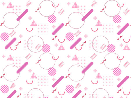 Retro Pop Memphis Patternのイラスト素材