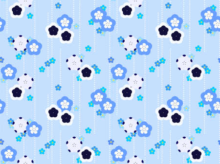 Floral pattern background, seamlessのイラスト素材