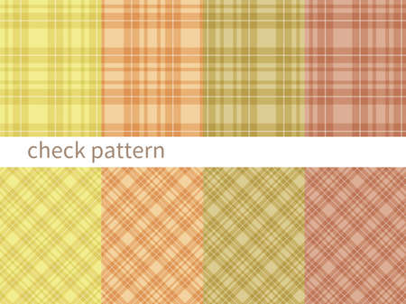 Seamless check pattern, swatchのイラスト素材