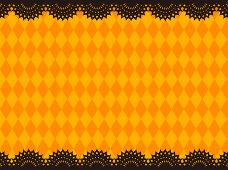 Simple and flat Halloween framesのイラスト素材