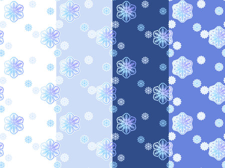 Seamless snow patternのイラスト素材