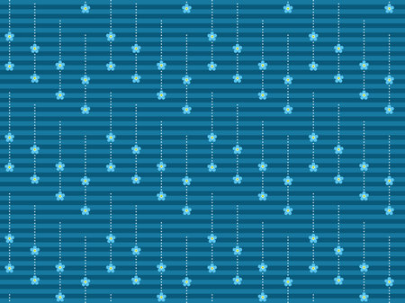 Seamless pattern with beads on blue background. Vector illustration.のイラスト素材