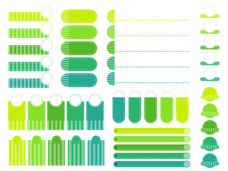 Set of vector banners, labels and tags. Template for design.のイラスト素材