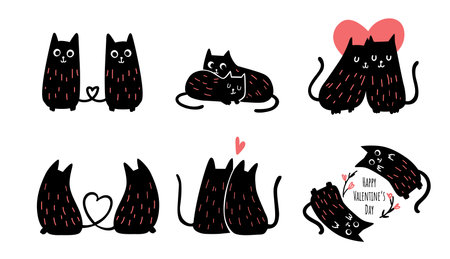 A couple texting on phone to tell how much they love. A couple messagingのイラスト素材