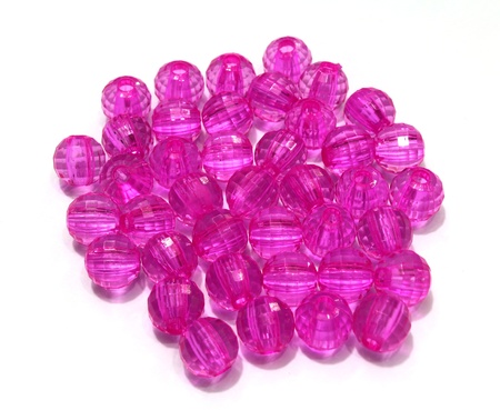 beads in white backgroundの写真素材