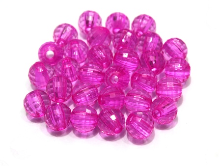 beads in white backgroundの写真素材