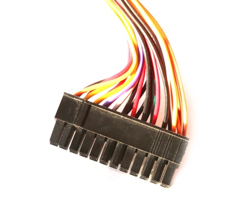24 pin cable of power supply の写真素材
