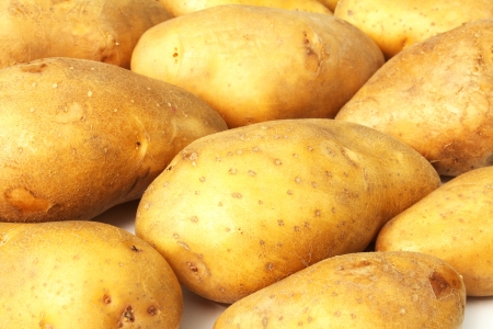 potato in white backgroundの写真素材