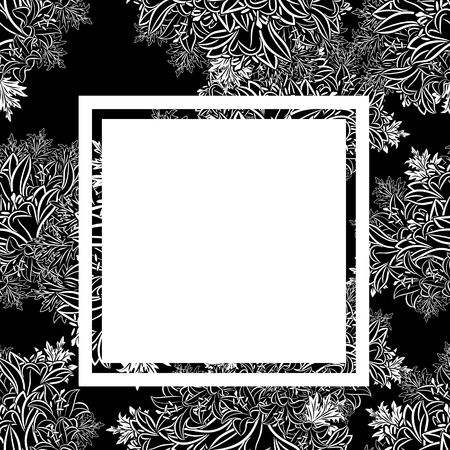 Frame with flowers icon.のイラスト素材