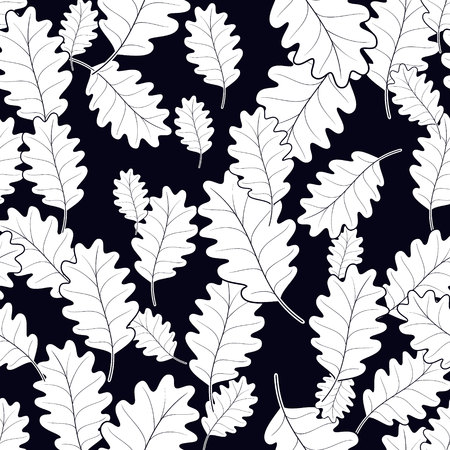 Seamless pattern of leaves on background.のイラスト素材