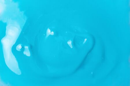 cosmetic natural texture .Blue soft cream. Selective focusの写真素材