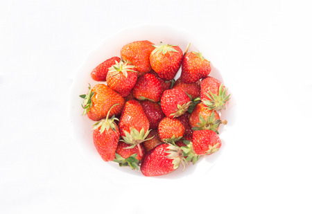 Strawberry. The first spring harvestの写真素材
