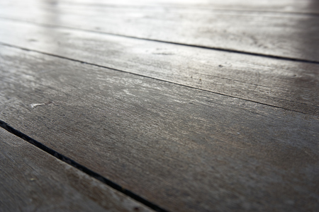 Old dark gray wooden floor in  backgroundの写真素材